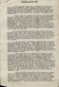 Document, History of Legacy 1946 (H19), 1946