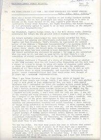Document - Speech, Our Guest Speaker Last Week - The Right Honourable Sir Robert Menzies (H63), 1968