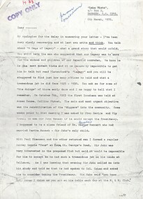 Document, History (H33) By Frank Meldrum, 1976