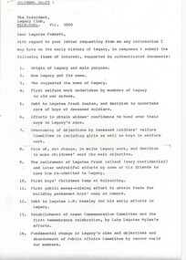 Document, Proforma Draft (H47) History of Legacy, 1972