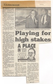 Document, Playing for high stakes - Aviation art exhibition, 1990