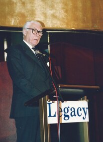 Photograph - Photo, Launch of Legacy Week - 3rd September 1990 - Speech by Sir John Young, 1990