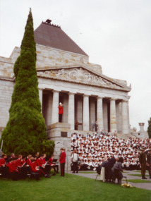 Photograph - Photo, Anzac commemoration for students 1990, 1990