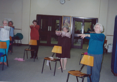 Photograph - Exercise Classes, Widows activities, 1991