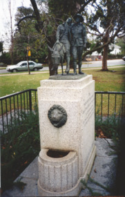 Photograph, The Man with the Donkey Statue