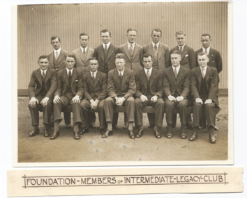 Photograph, Foundation-Members of Intermediate Legacy Club ILC 1930, 1930