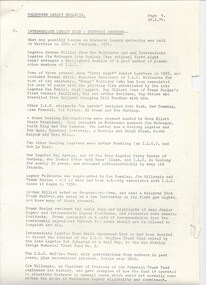 Document, Intermediate Legacy Club - Historic Reunion, 1974