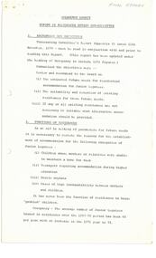 Document - Document, report, Report by Residences Review Sub-Committee, 1972