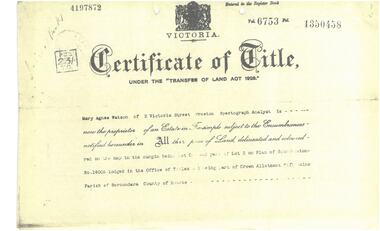 Document - Document, letter, Report & Valuation as at 21st January 1974 (Harelands)