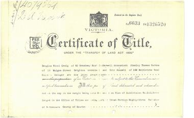 Document - Document, letter, Report & Valuation as at 21st January 1974 (Blamey House)