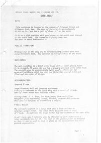Document, Harelands