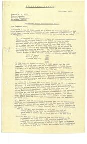 Document - Document, letter, Residences Review Sub-Committee Report, 1972