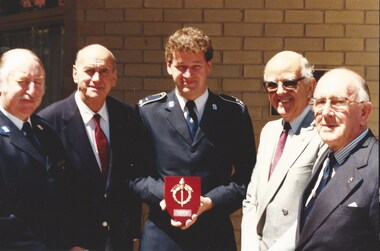 Photograph - Photo, Salvation Army receiving a Legacy plaque