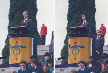 Photograph, Anzac commemoration for students 1988, 1988