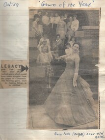 Newspaper - Article, 'Gown of the Year', 1959