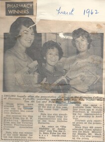 Newspaper - Article, Pharmacy Winners, 1959