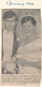 Newspaper - Article, Wedding, 1959