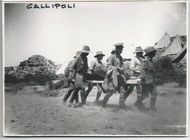 Photograph - Photo, Gallipoli Stretcher Bearers