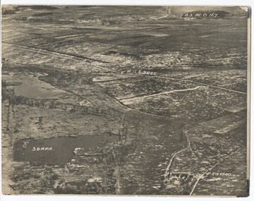 Photograph - Photo, Aerial view of the Somme
