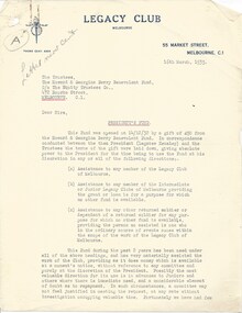 Document, President's Fund, 1935