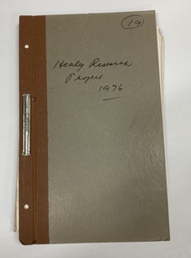 Document - Thesis, Healy Research Project 1976