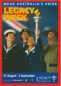 Poster, Wear Australia's Pride. Legacy Week, 2000