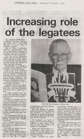 Document - Article, Increasing role of the legatees