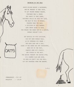 Document - Poem, Bringing up the rear