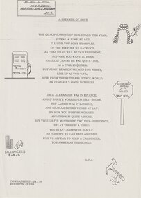 Document - Poem, A Glimmer of Hope
