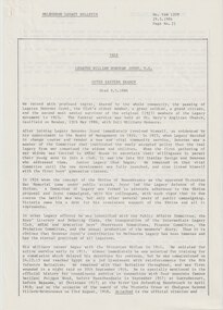 Article, Bulletin VALE Legatee William Donovan Joynt