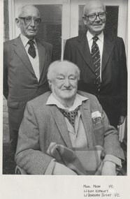 Photograph, Legatees Donovan Joynt and Kem. Kemsley with Mick Moon