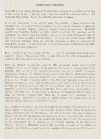 Document - Eulogy, Legatee Francis John Doolan