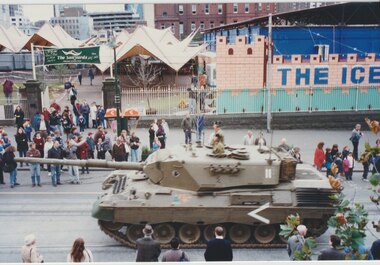 Photograph - Photo, Tanks on Swanston Street