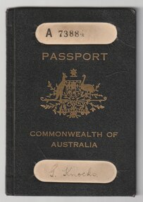 Booklet, Commonwealth of Australia, Passport of George Knocks, 1928