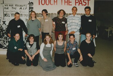 Photograph - Junior legatee outing, Ray McJanett, Visit to Australian War Memorial, 1997