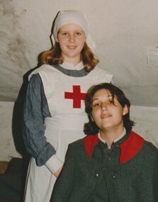 Photograph - Junior legatee outing, Ray McJanett, Visit to Australian War Memorial, 1997