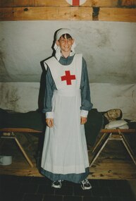 Photograph - Junior legatee outing, Ray McJanett, Visit to Australian War Memorial, 1997