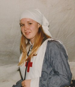 Photograph - Junior legatee outing, Ray McJanett, Visit to Australian War Memorial, 1997