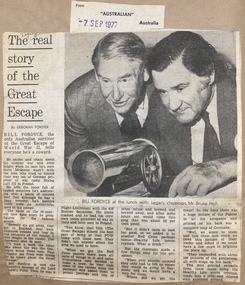 Newspaper - Article, The real story of the Great Escape, 1977