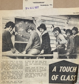 Newspaper - Article, A touch of class, 1977