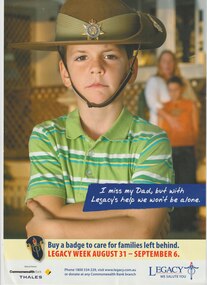 Poster, I miss my Dad, but with Legacy's help we won't be alone, 2008