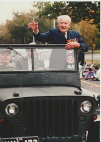 Photograph, Ron Austin WW 1 Veteran on Anzac Day 1995, 1995