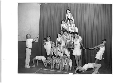 Photograph - Junior Legacy classes, Jim Tierney instructs the boys class, 194