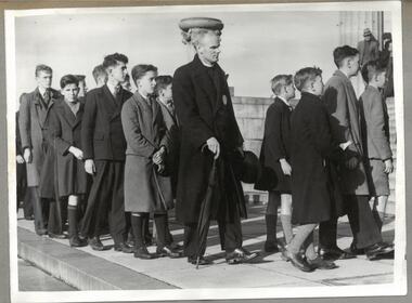 Photograph, Anzac commemoration for students 1945, 1945