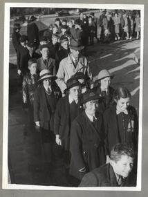 Photograph, Anzac commemoration for students 1945, 1945