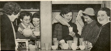 Photograph, Melbourne Legacy, East Brighton mothers preparing supper, 1953