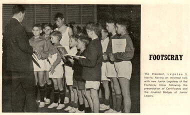 Photograph, Melbourne Legacy, Footscray Class 1953, 1953
