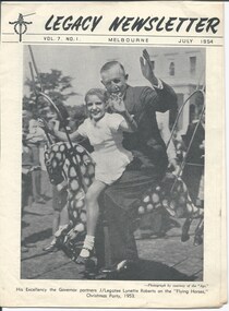 Magazine - Newsletter, Melbourne Legacy, Legacy Newsletter July 1954, 1954
