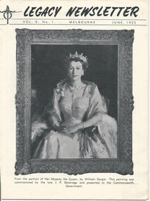 Magazine - Newsletter, Melbourne Legacy, Legacy Newsletter June 1955, 1955