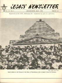 Magazine - Newsletter, Legacy Newsletter May 1959, 1959